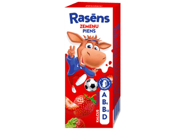 Rasēns piena dzēriens zemeņu 1,5% 200 ml