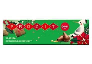 Laima šokolādes konfektes “Prozit” ar alkohola pildījumu 180 g
