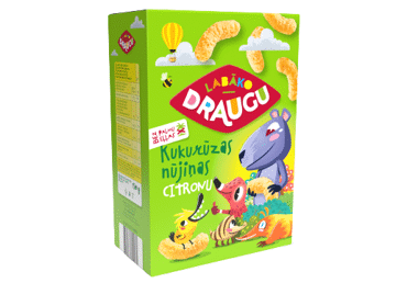 Draugu kukurūzas nūjiņas ar citronu garšu 130 g