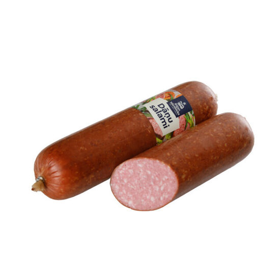 Rīgas miesnieks karsti kūpināta salami "Dāņu"1 kg