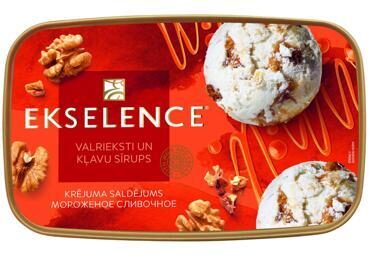 Ekselence saldējums ar valriekstiem un kļavu sīrupu 1 l/480 g