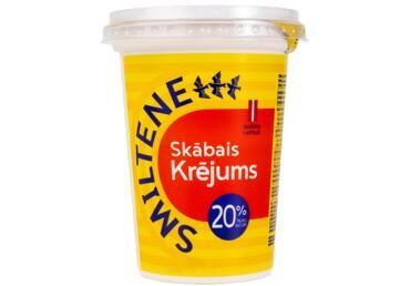 Smiltenes piens skābais krējums 20% 400 g 