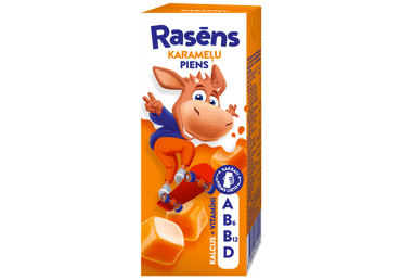 Rasēns piena dzēriens karameļu 1,5% 200 ml