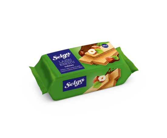 Selga vafeles ar lazdu riekstiem 90 g