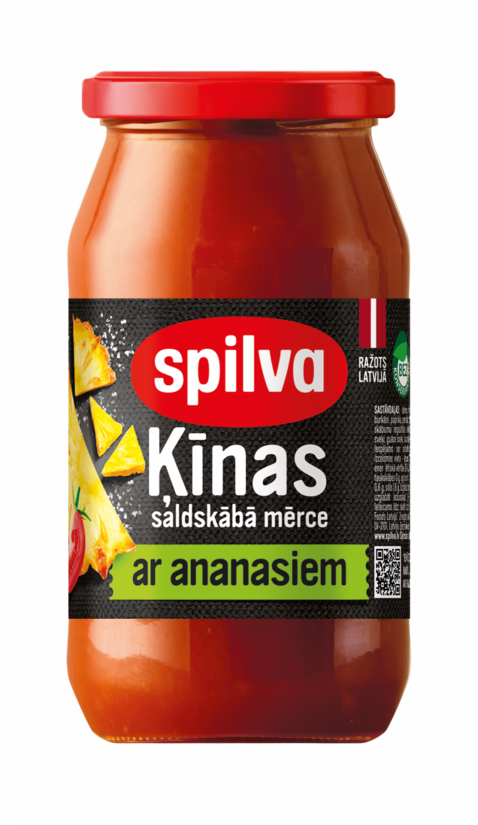 Spilva ķīnas saldskābā mērce ar ananāsiem 500 ml