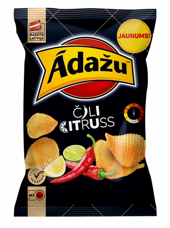 Ādažu čipsi ar čili un citrusu 130 g