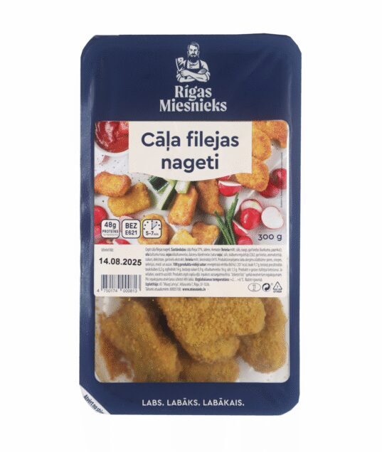 Rīgas miesnieks cāļa filejas nageti 300 g