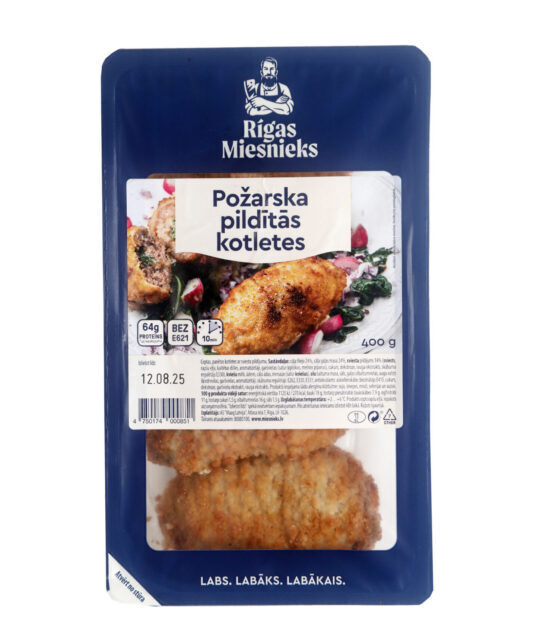 Rīgas miesnieks pildīta kotlete “Požarska” 400 g