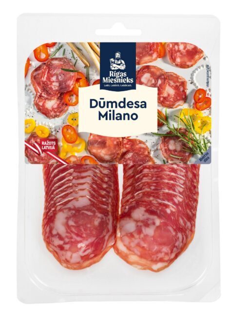 Rīgas miesnieks dūmdesa “Milano” 100 g šķēlēs