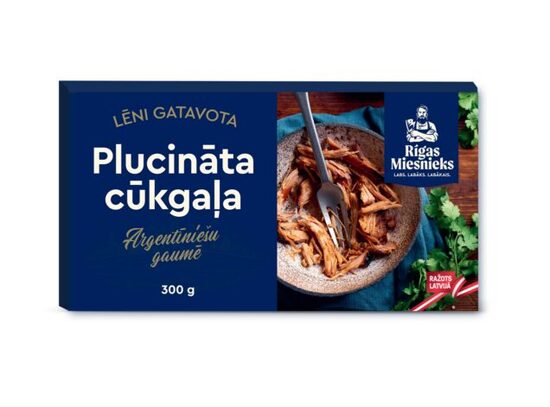 Rīgas miesnieks plucināta cūkgaļa argentīniešu gaumē 300 g 