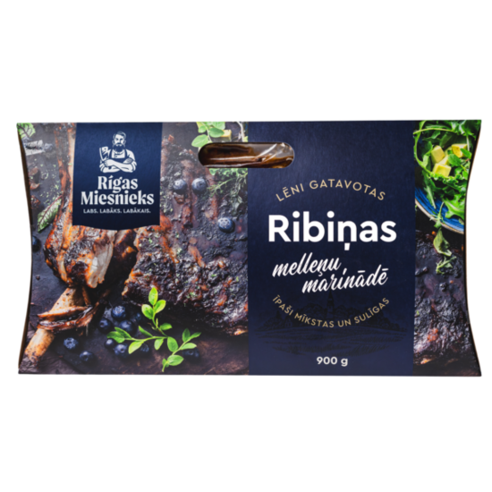 Rīgas miesnieks ribiņas melleņu marinādē 900 g
