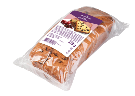 Staburadze plūmju kēkss ar rozīnēm Lielpilsētas 370 g