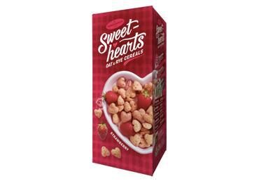 Milzu! Sweethearts rudzu un auzu pārslas ar zemeņu garšu 150 g