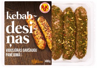 RGK Kebabdesiņas Vidusjūras garšaugu panējumā, atdzesētas, kārbā 400g