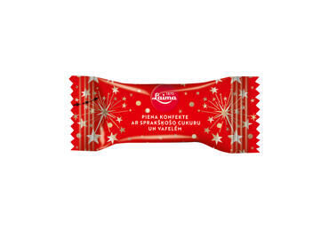 Laima piena konfektes ar vafelēm un sprakšķošo cukuru 100 g