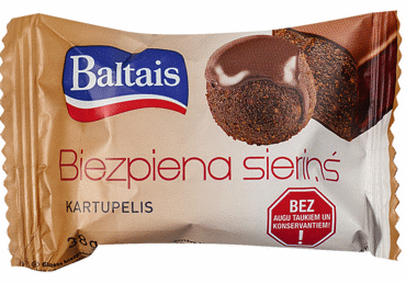 Baltais biezpiena sieriņš “Kartupelis” 38 g