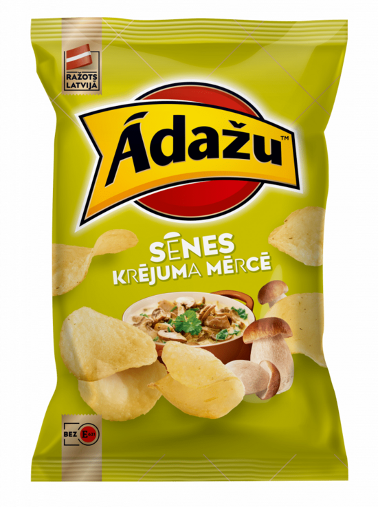 Ādažu čipsi sēnes krējuma mērcē 130 g