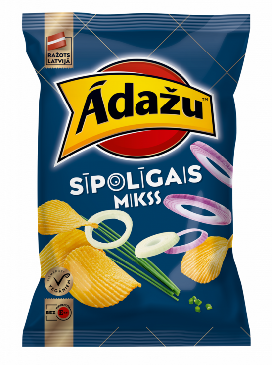 Ādažu čipsi sīpolīgais mix 130 g