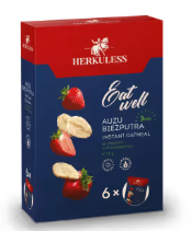 Herkuless instant oatmeal porridge with strawberries 6 x 35 g