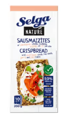 Selga Nature crispbread with sunflower seeds and flax seeds 200 g