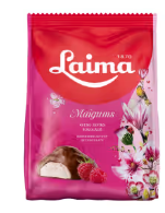 Laima marshmallow in chocolate with raspberry flavor 175 g
