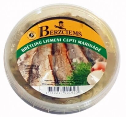 Bērzciems fried sprat carcasses in marinade 350 g