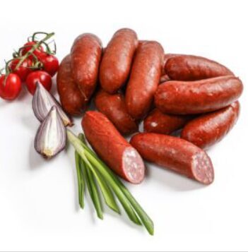 Forevers semi-smoked scalded sausages “Alus” 2.3 kg (approximately)