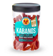 RGK Kabanos pork BBQ smoked-dried sausages 120 g in a cup