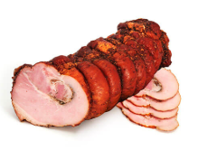 RGK hot smoked pork roll with garlic 400 g (approx.)