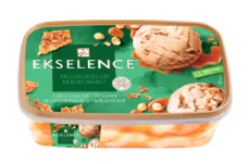Ekselence cream ice cream with hazelnut flavor, nougat sauce 1000ml/485g