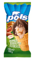 Pols ice cream with peanut butter 190ml/100g