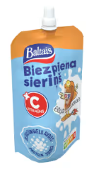 Baltais curd snack with vitamin C salted caramel 100 g (doypack)