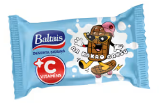 Baltais curd snack with vitamin C and cocoa flavor 38 g