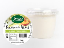 Straupe sweet curd cream with apple - peach additive 200 g