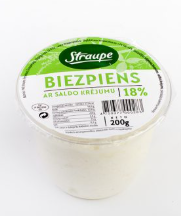 Straupe curd with sweet cream “Straupe” 18% 200 g
