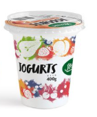 Straupe yogurt with peach pieces 400 g