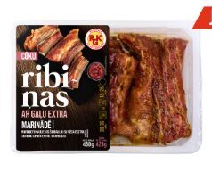 RGK Cūku ribiņas ar gaļu EXTRA marinādē, kārbā 450g