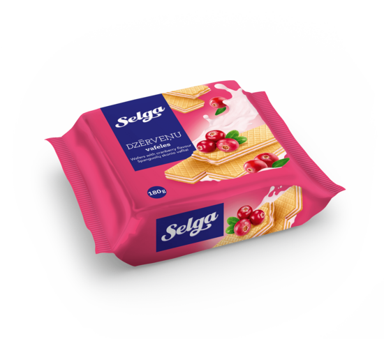 Selga vafeles ar dzērveņu garšu 180 g