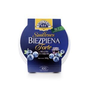 Smiltenes piens mini biezpiena torte ar melleņu ievārījumu 110 g