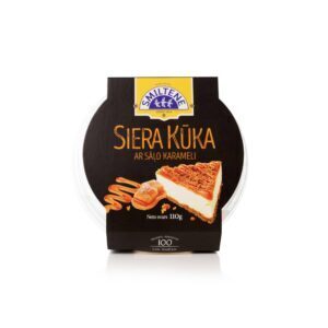 Smiltenes piens mini siera torte ar sāļo karameli 110 g