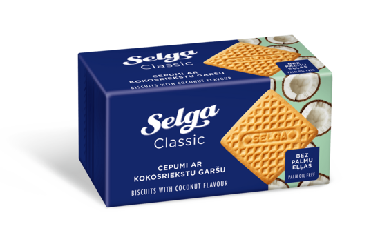 Selga cepumi ar kokosriekstu garšu 180 g