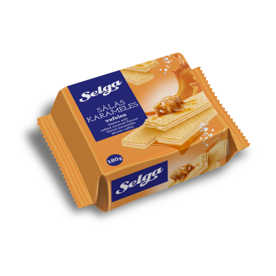 Selga vafeles ar sāļās karameles garšu 180 g 