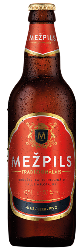 Mežpils tradicionālais alus 5.1% 500 ml