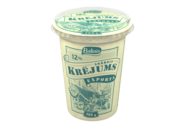 Exporta skābais krējums 12% 360 g