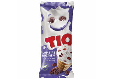 Tio saldējums plombīra ar rozīnēm 120ml/70g