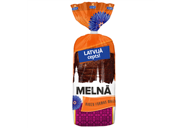 Latvijas maiznieks rudzu formas melnā maize “Latvijā cepts” 600 g