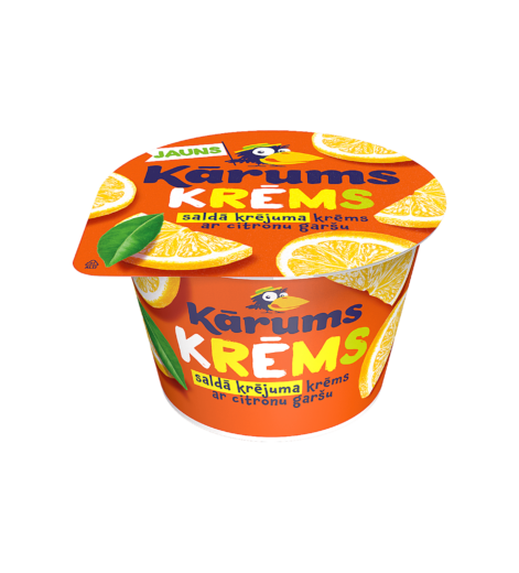 Kārums saldā krējuma krēms ar citronu garšu 150 g
