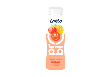 Lakto raudzēts piena produkts, bezlaktozes, zemene - mango 270 g 