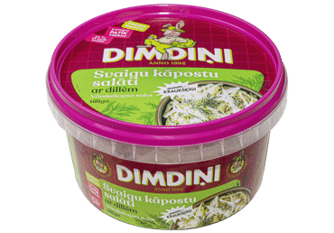 Dimdiņi svaigu kāpostu salāti ar dillēm 400 g