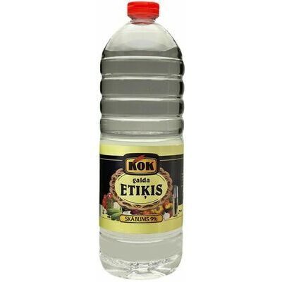 KOK galda etiķis 9% 1 l